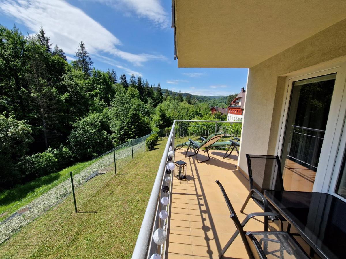 Na Bukowej, Apartament Widokowy Z Duzym Tarasem 维斯拉 外观 照片